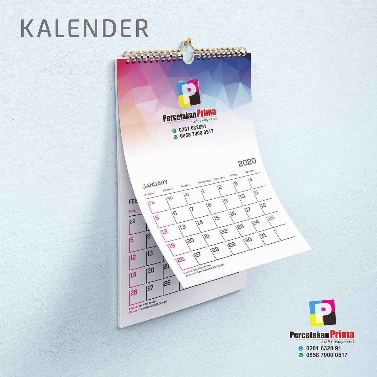 Harga Cetak Kalender 2020 Purwokerto Percetakan