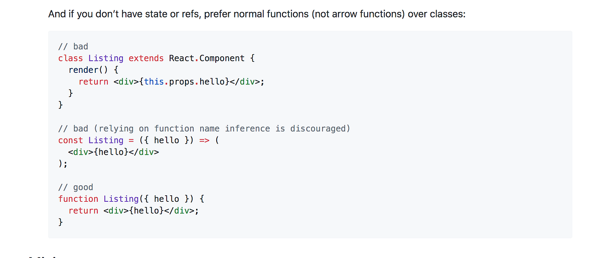 I Have Also Used The Arrow Functions For Functional Components But 