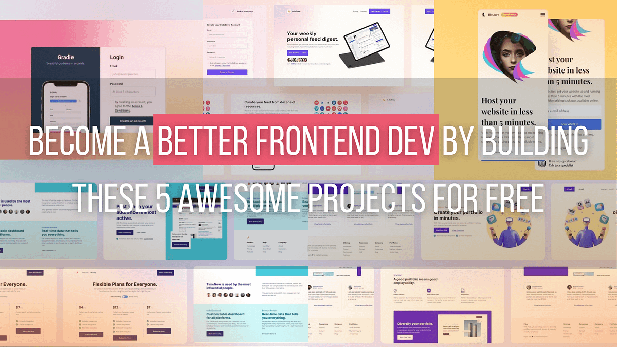 Become a Better Frontend Dev by Building These 5 Awesome Projects for FREE | by FAM | Level Up Coding