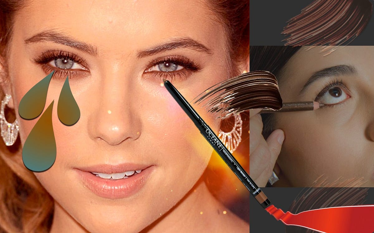 Como Usar água Com Açúcar Nos Olhos Efeito nos olhos com lápis marrom na linha d'água. | by Paola Gavazzi