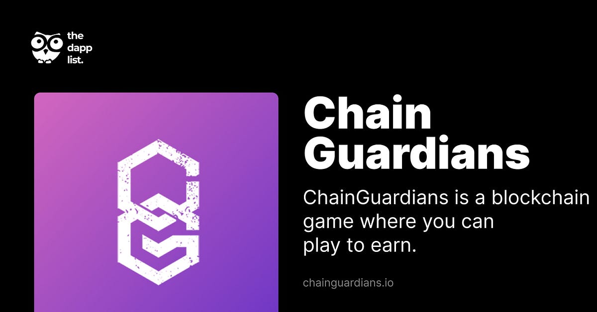 📢 Chain_Guardians listed this week on thedapplist V2 🎉 Chain