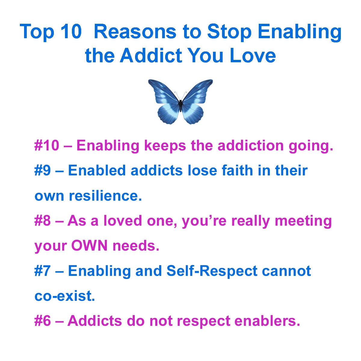 Addiction and Codependency The Top 10 Reasons to Stop Enabling the