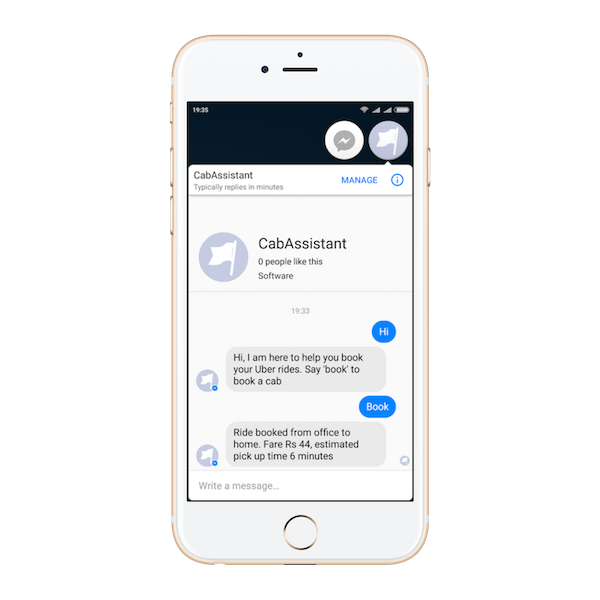 How I Built My Personal Uber Bot On Facebook Messenger In 3 Days You Can Too By Anaek Chatbots Magazine