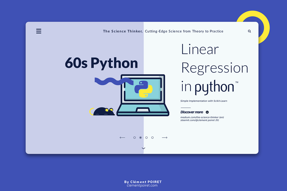 60s Python — the Linear Regression | by Clément POIRET | The Science ...