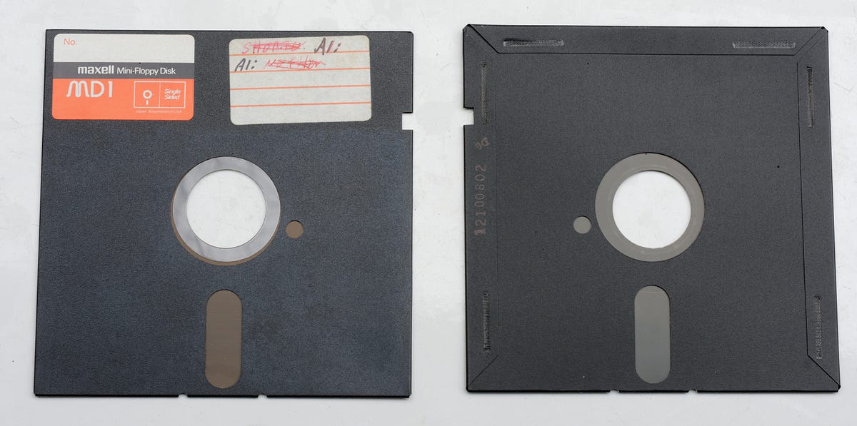 Floppy disks and my childhood. It is Sunday early morning and… by