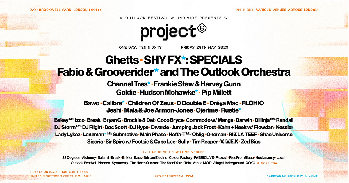 Project 6 Festival to Launch in South London by Platform & Stream