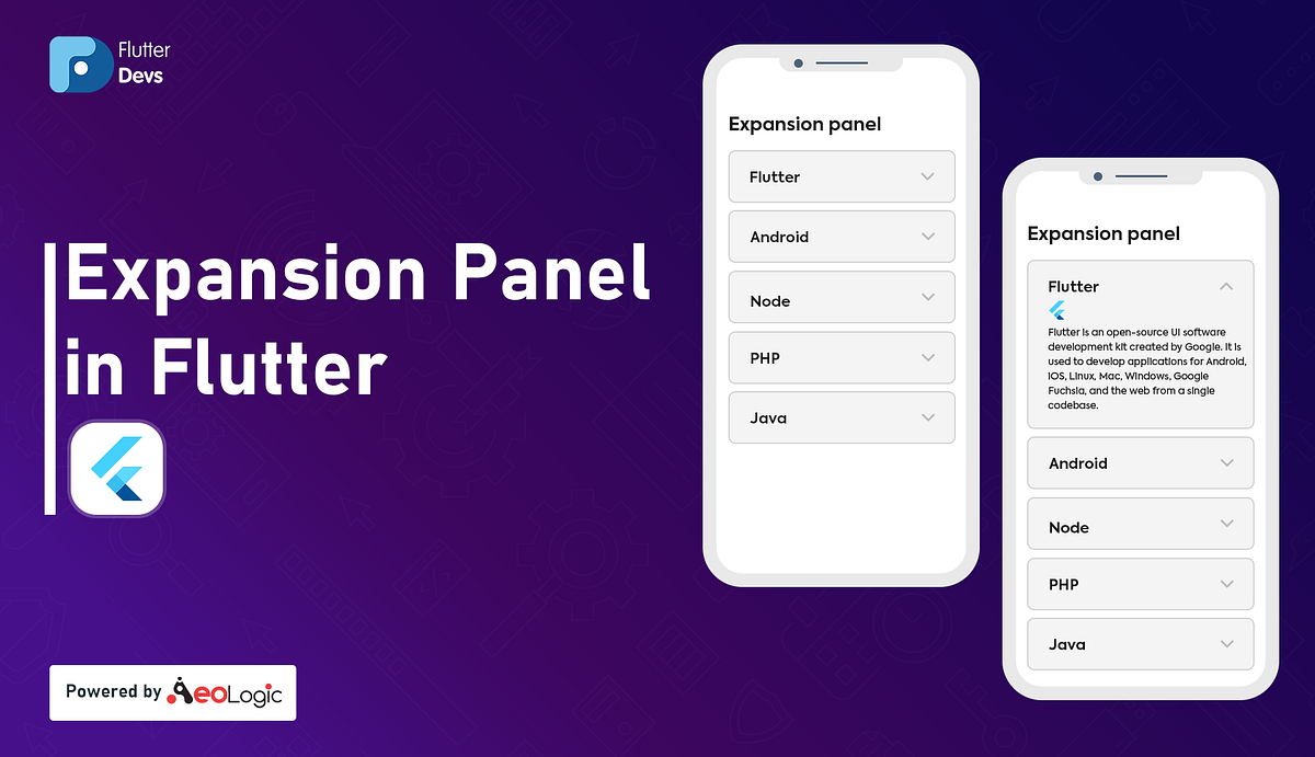 Expansion Panel Widget In Flutter by Naveen Srivastava FlutterDevs