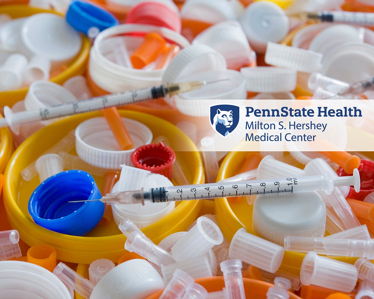 Improper disposal of needles and syringes poses problems. by Penn