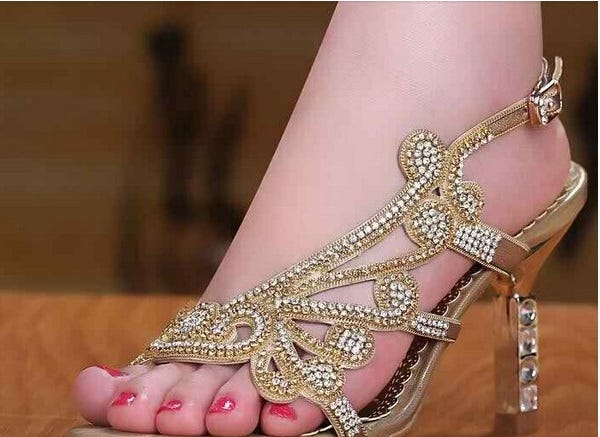 fancy sandals for beach wedding