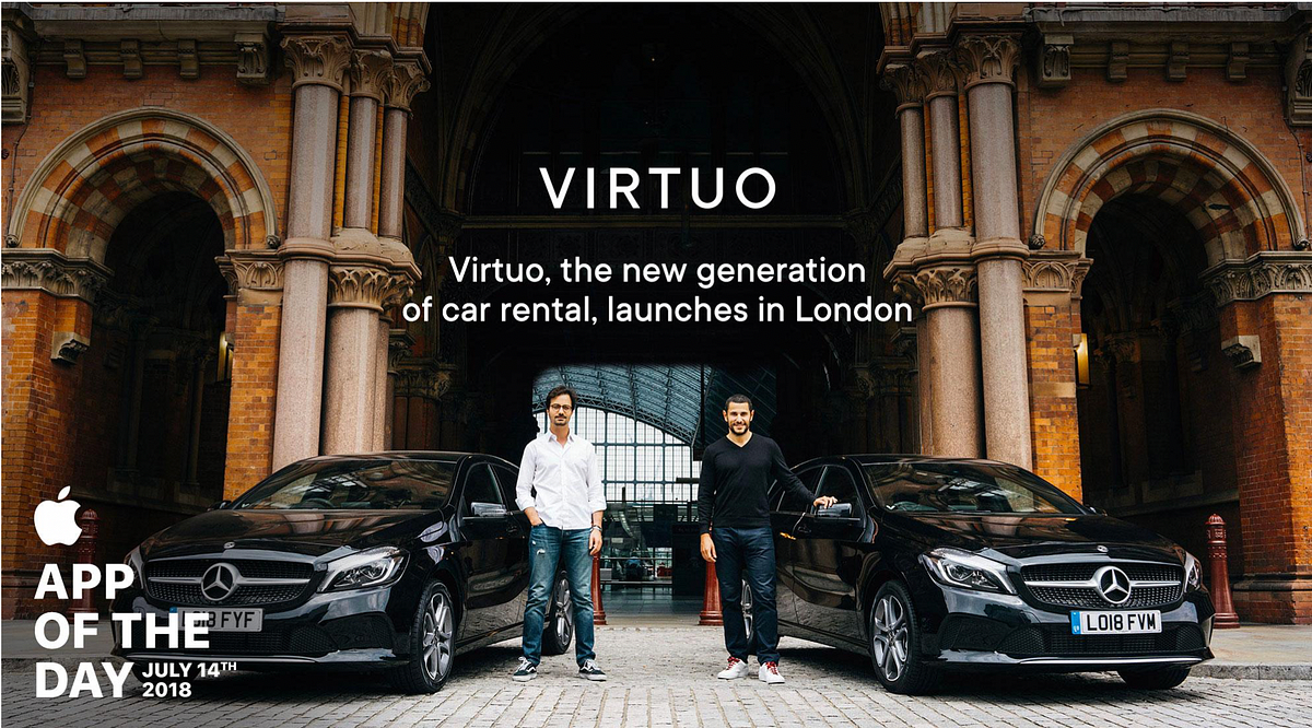 The first 100 mobile car rental service, Virtuo, has arrived to shake