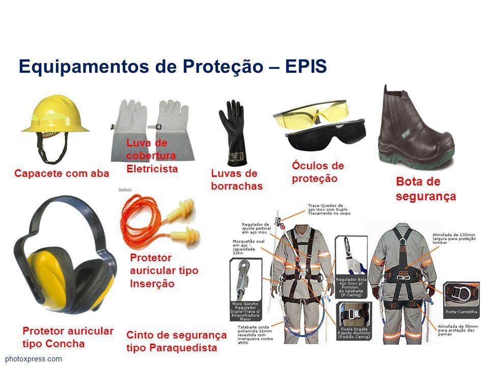 Kit De Epi Para Eletricista Equipamentos de Proteção Individual (EPI) - Caroline Lima M. - Medium