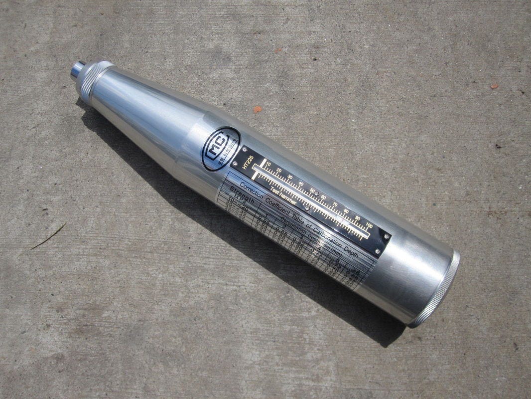 Measuring Concrete Hardness RockTred Medium