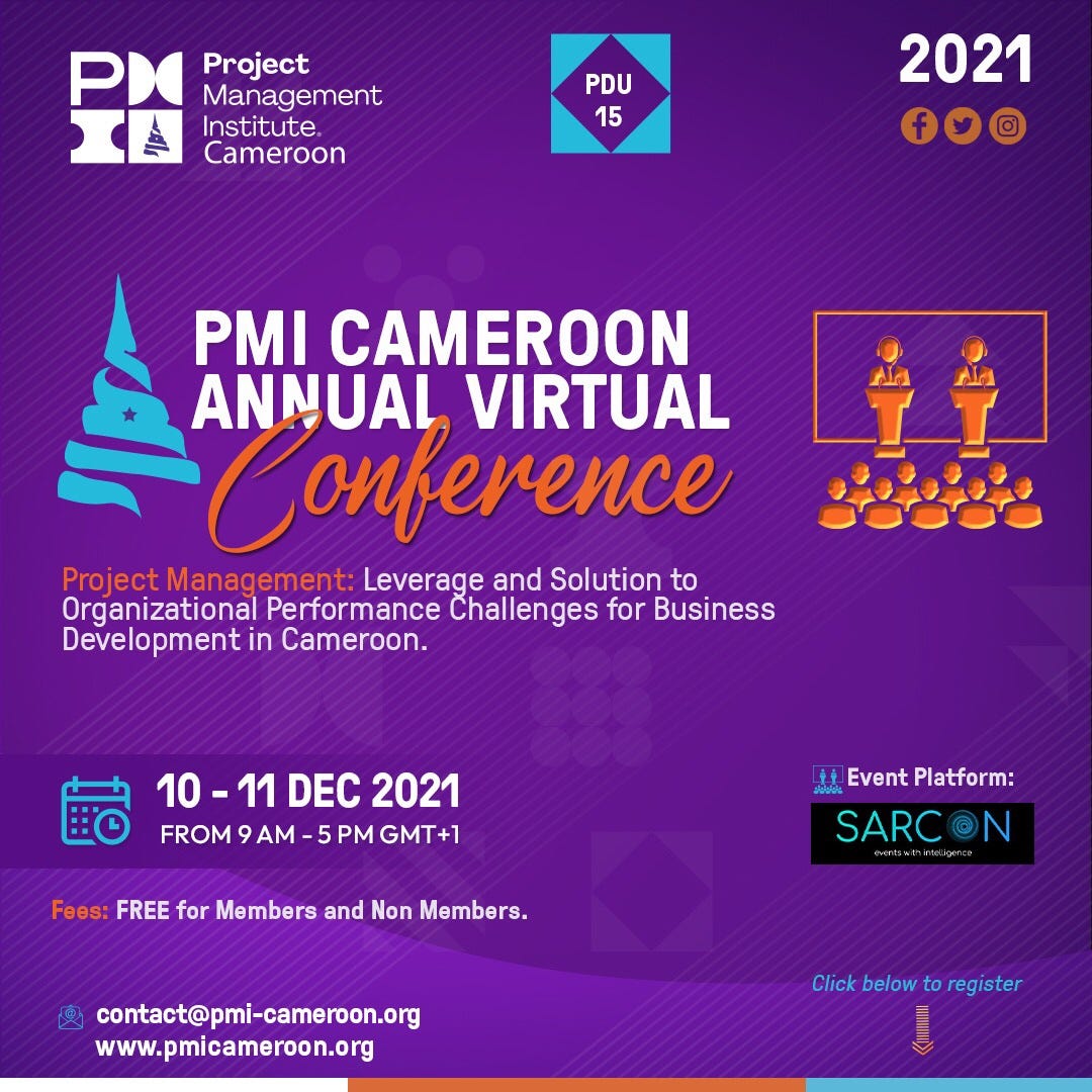 Pmi Cameroon Chapter Annual Conference On Issues Relating To Business Development In Cameroon Bessong Thomas Tambe Mie Medium Pmi Cameroon Chapter Annual Conference On Issues Relating To Business Development In Cameroon Bessong Thomas Tambe Mie Medium