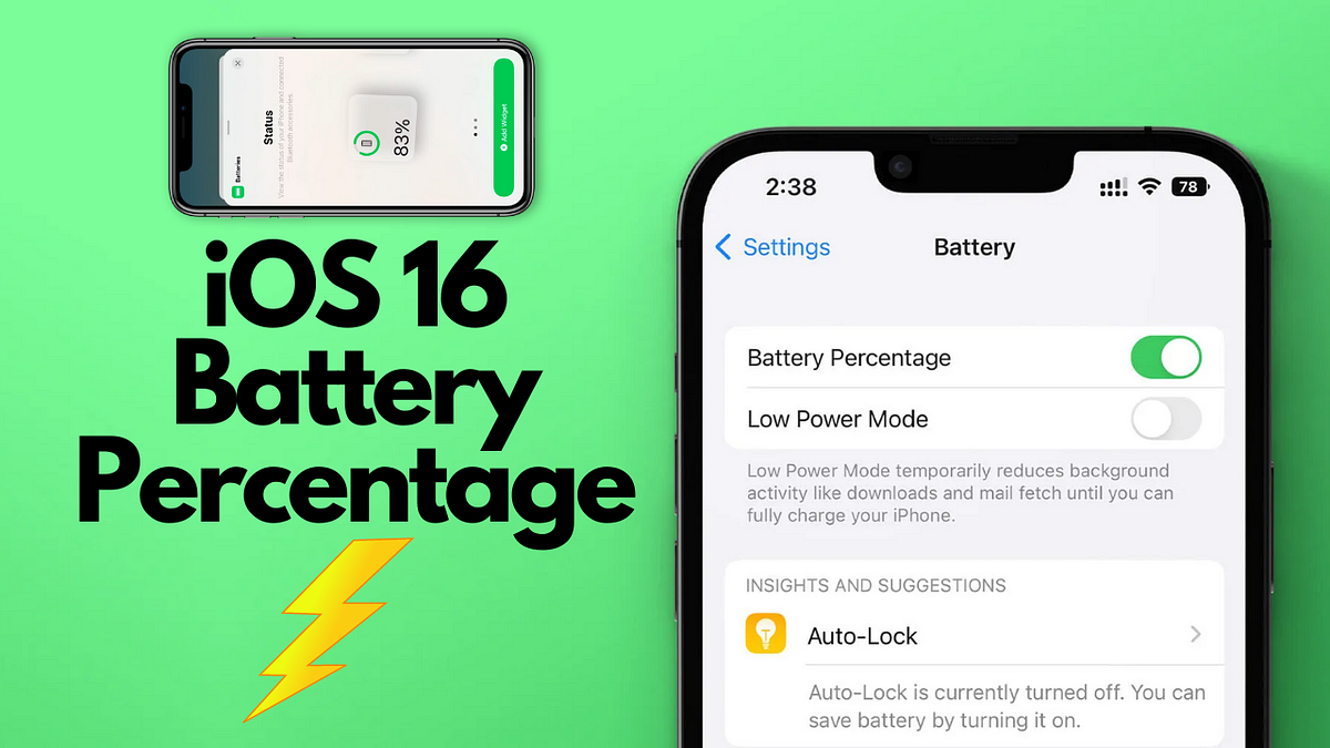 How to show your iPhone Battery Percentage in iOS 16? by Spencer