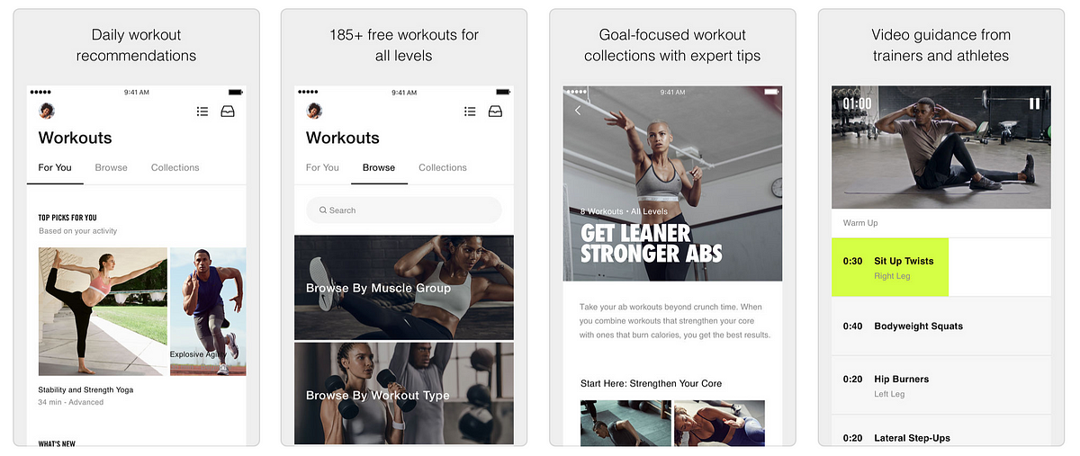 básico escanear Modernizar The Nike Training Club App. From what I remember, about seven years… | by  Sharon Lee | Medium