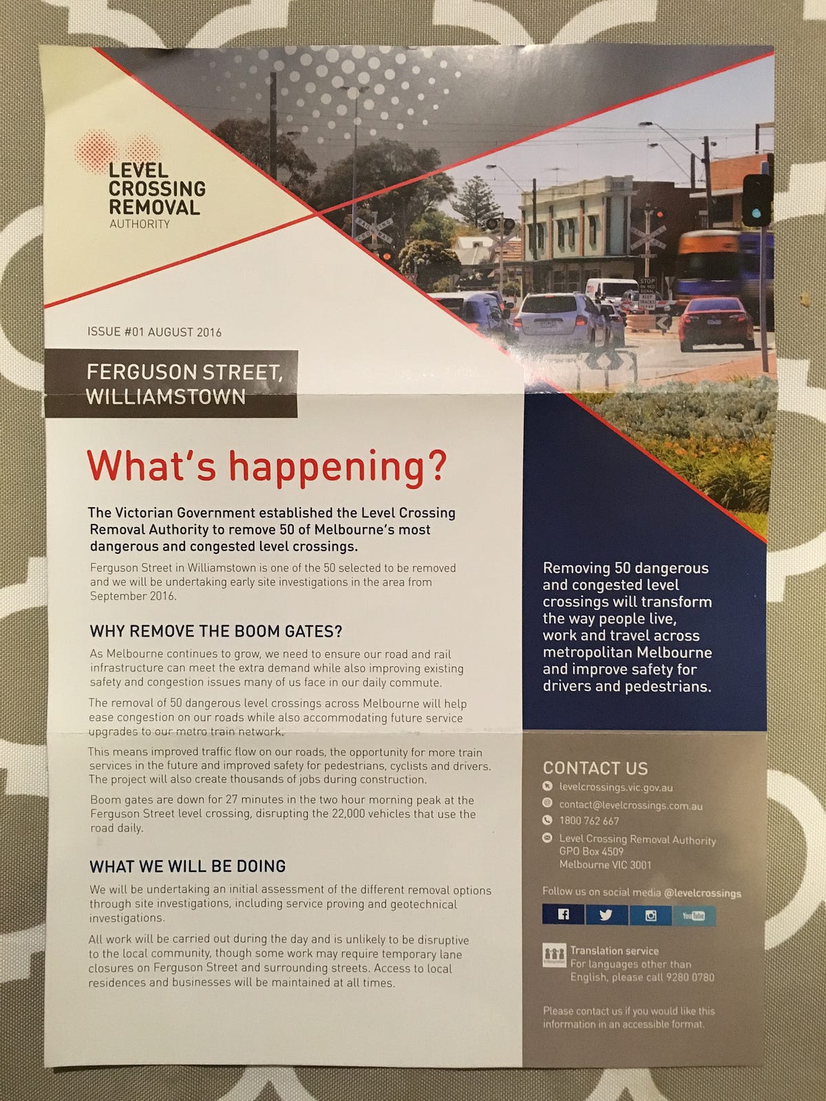 Leaflet Drop September 16 16 The Level Crossing By Keep The Crossing Medium