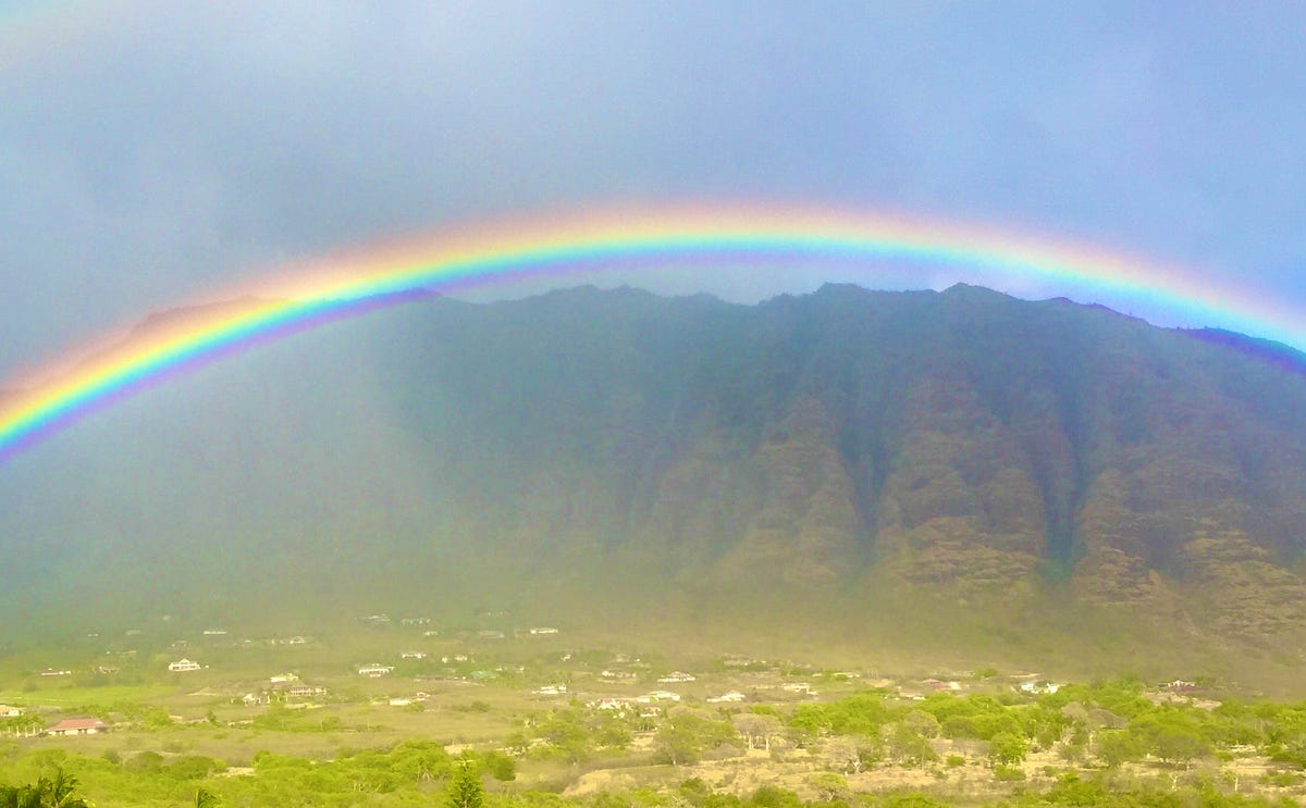 Hawaii’s Rainbows Appear Often, Sometimes Two At a Time by Wendi