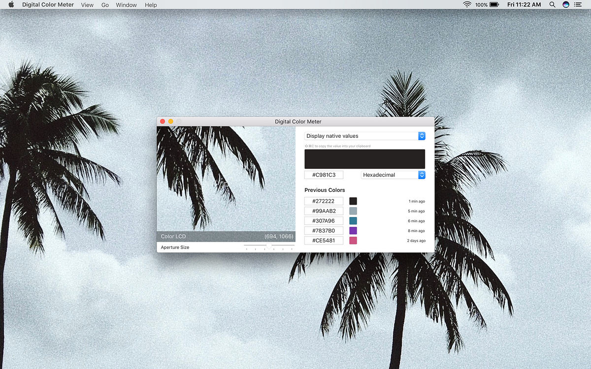 The Digital Color Meter. The Digital Color Meter is a cute and… by
