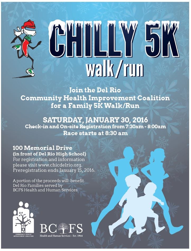 Chilly 5k Family Fun Run Walk Hosted By Chic To Benefit Bcfs