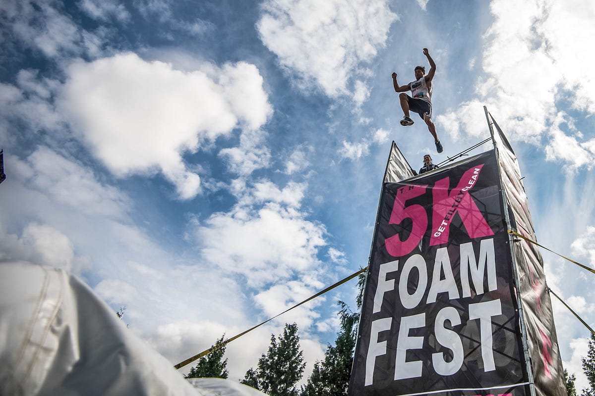 Top 10 Obstacles at Foam Fest. The 5K Foam Fest will have you… by 5k