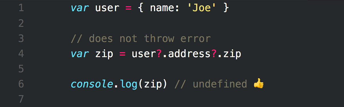 Optional Chaining Operator in JavaScript | by Adam Bene | Medium