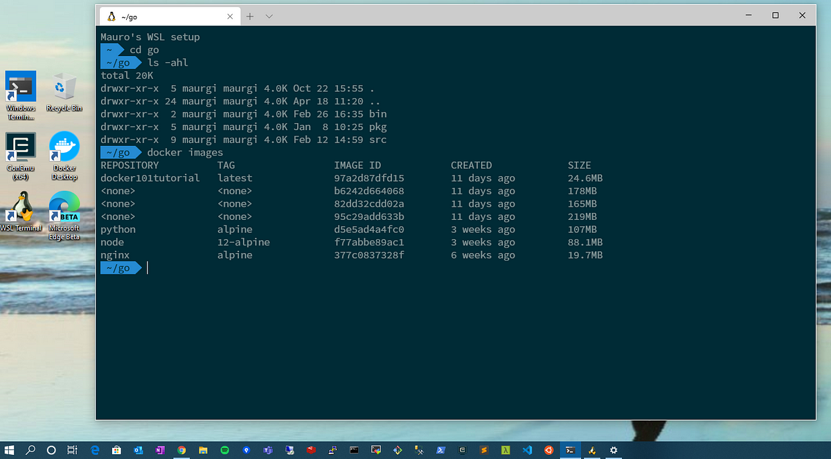 Running Ubuntu on Windows 288 with WSL28  by Mauro Giusti  Medium
