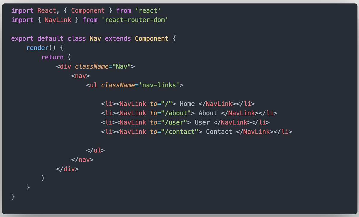 React Router Example