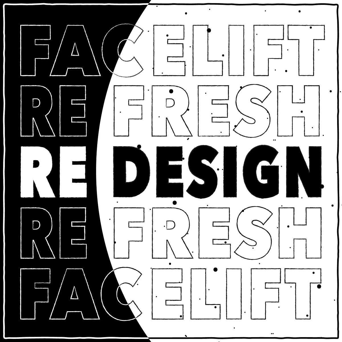 Facelift, refresh, redesign