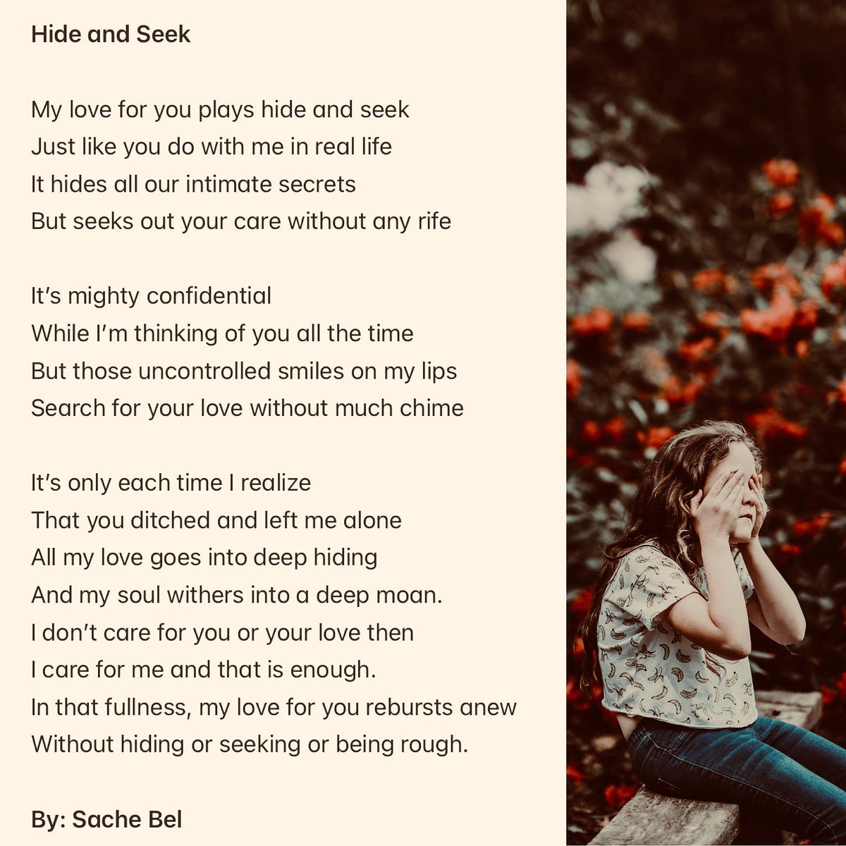 Hide and Seek (Poem) ILLUMINATION Medium