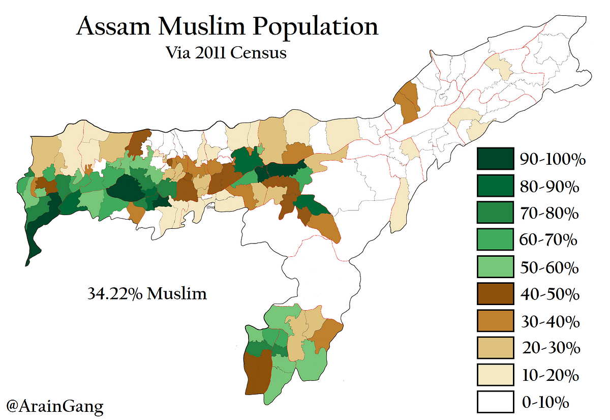 Assam Muslim Population. There’s a lot of angst in India about… by