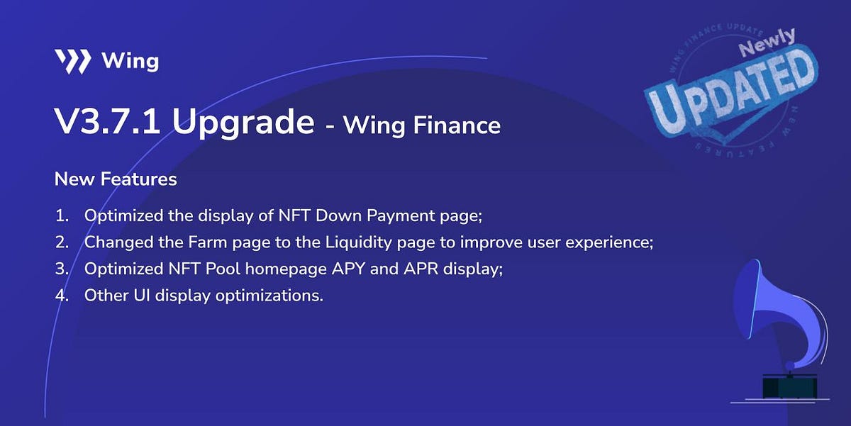 What’s New With Wing Finance and NFT Pool? by Wing Finance Sep