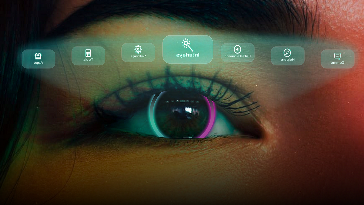 How could we control augmented reality with only our eyes—a speculative