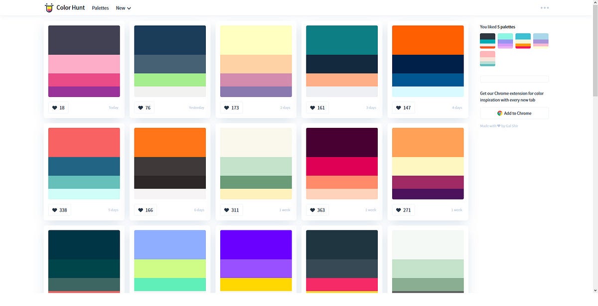 Website Colour Palette Generator