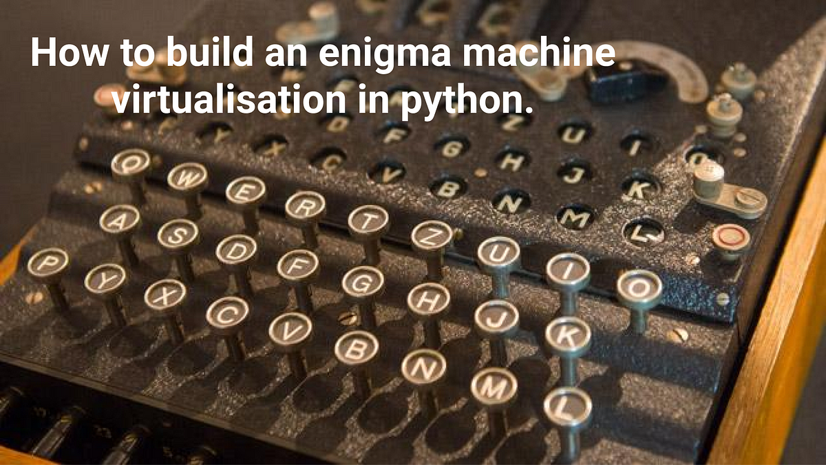 How To Build An Enigma Machine Virtualisation In Python By Vasile Păpăluță Analytics Vidhya Medium