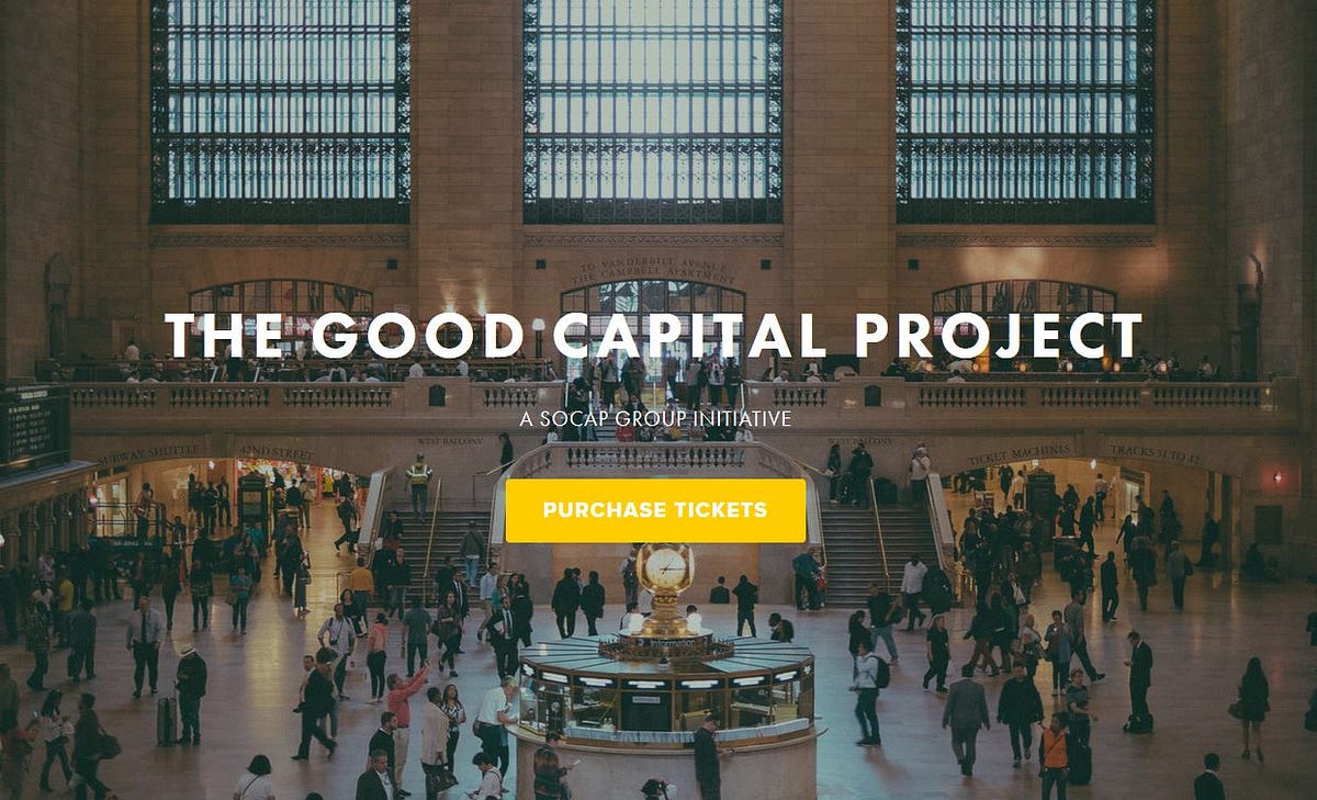 What to Read This Week: The Good Capital Project Series | by ...