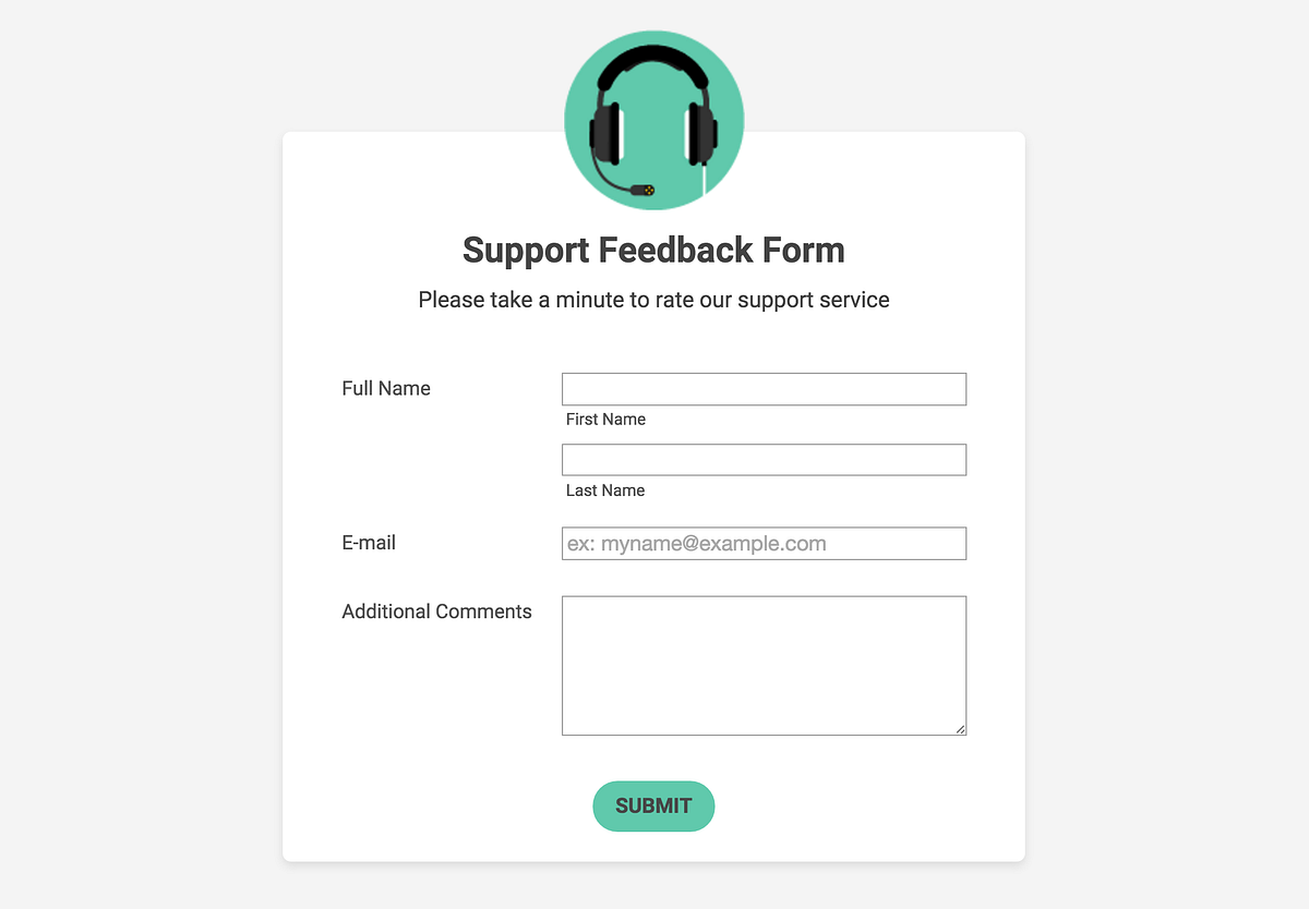 You can also create a custom form to your specifications with JotForm