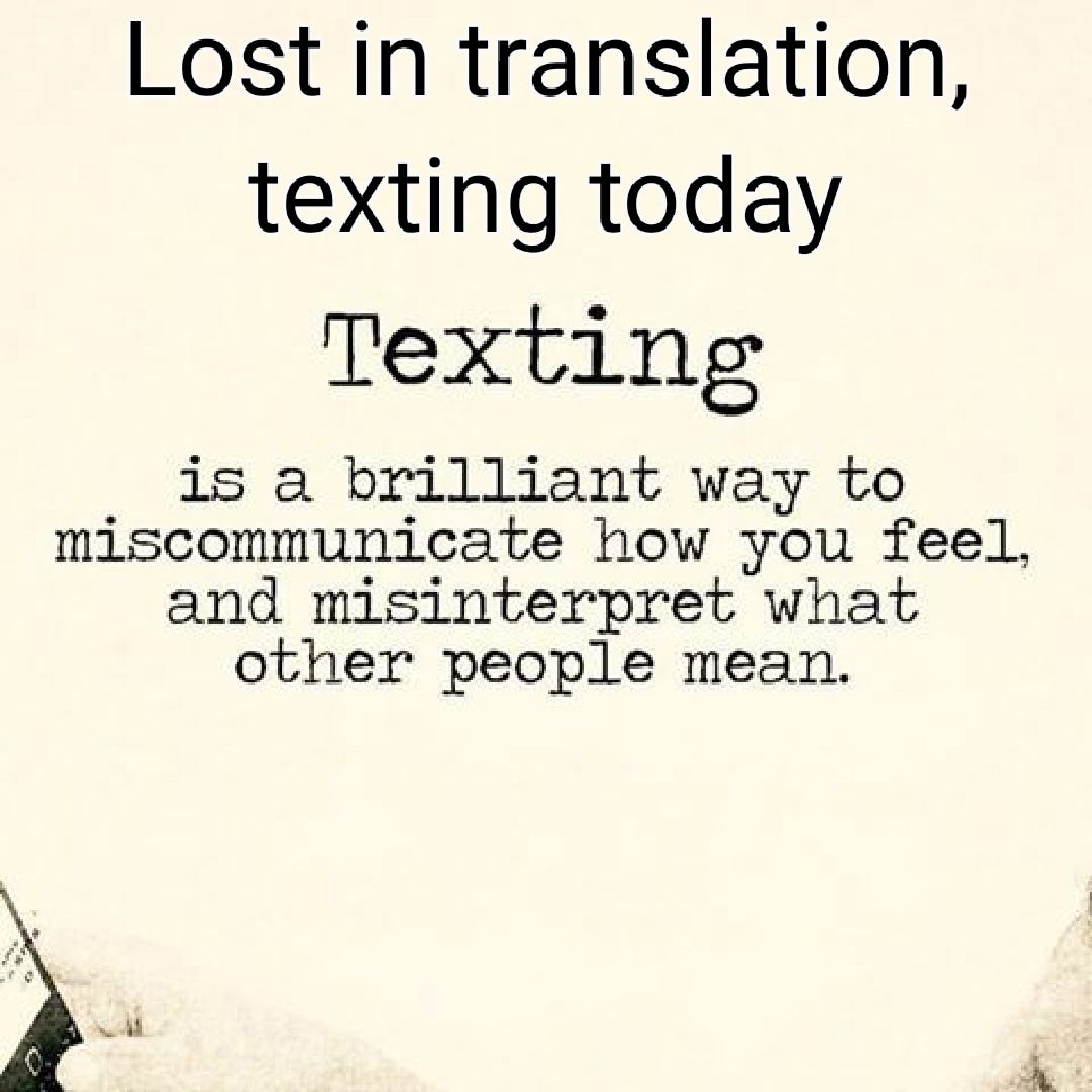 Lost In Translation Texting Today By Treadmill Treats Medium