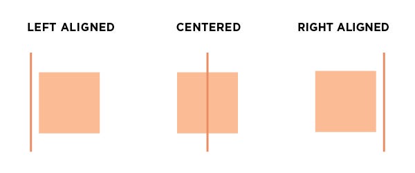 A picture showcasing alignment in visual design.