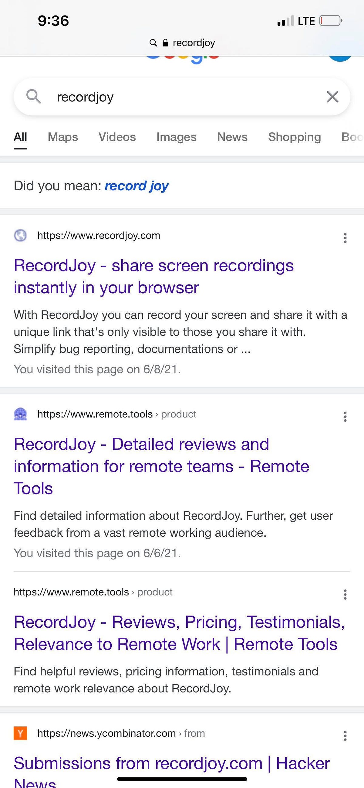 Last week I decided to focus on SEO for my side project RecordJoy (www.recordjoy.com). To add some context, RecordJoy is a browser tool that allows yo