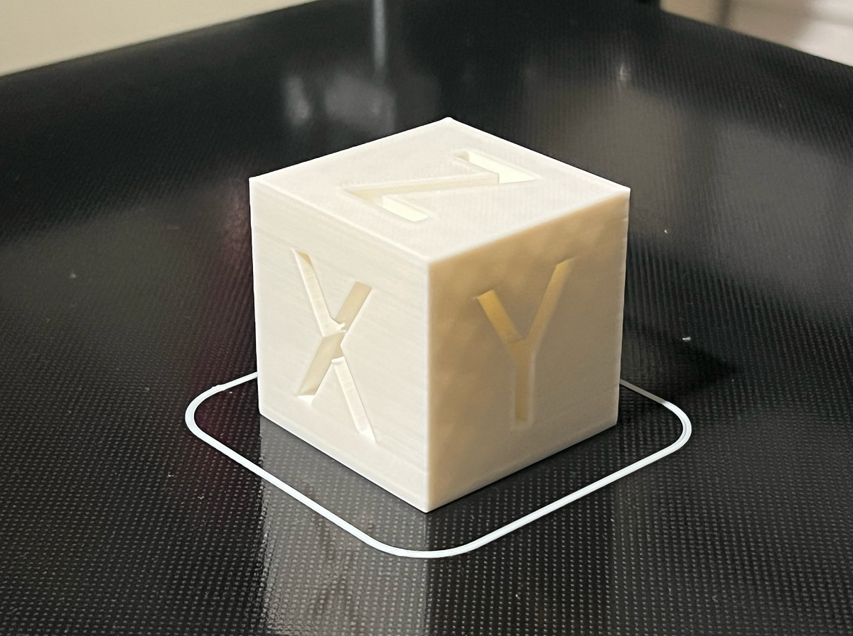 XYZ 20mm Calibration Cube — 1st Print Hart Liddell Medium