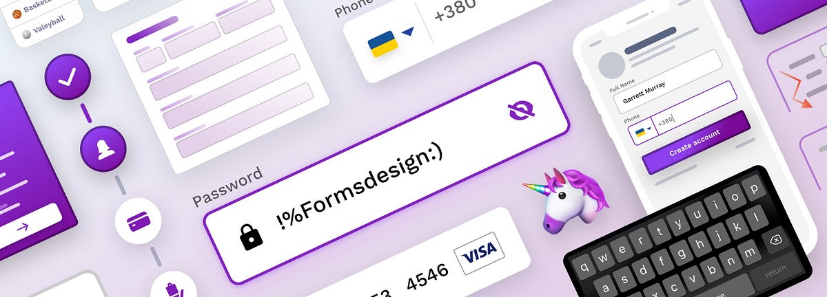 Text fields & Forms design — UI components series | by Taras Bakusevych | UX Collective