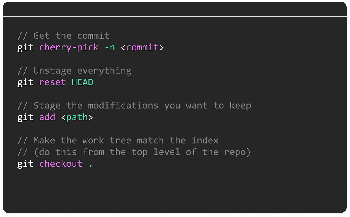 How to Git cherry-pick only changes to certain files - SupaDupaGuides -  Medium