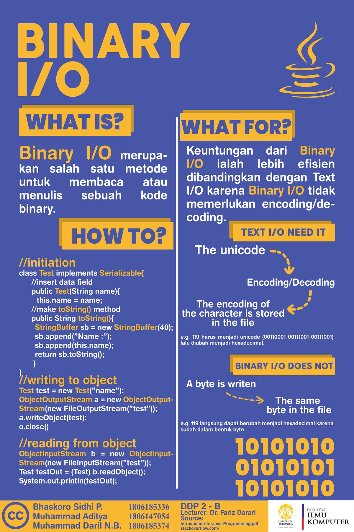 Binary i o java programming for you to study about binary i o in by