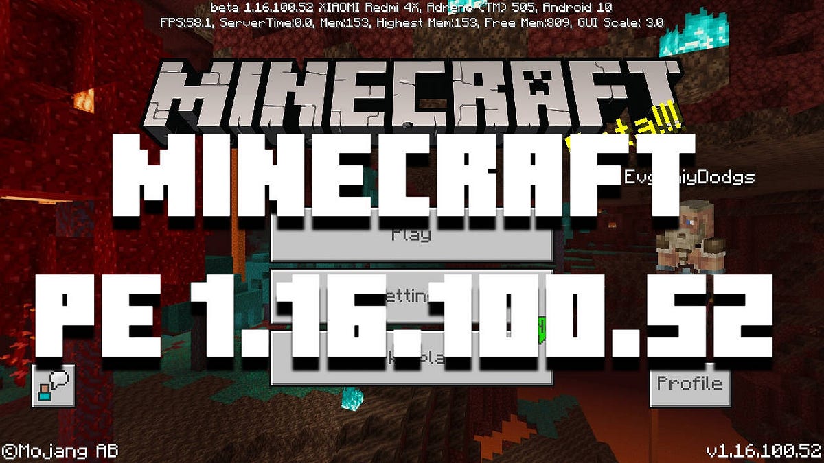 Minecraft Pe 1 16 100 52 Download Minecraft Pe 1 16 100 52 By Brandon Taylor Medium