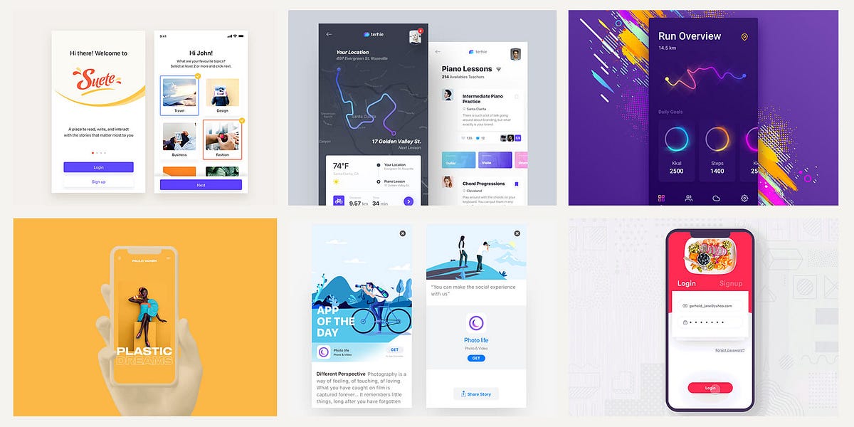 Cool Mobile UI Inspiration by Premiumuikits Muzli Design Inspiration