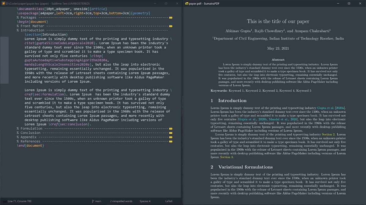 Sublime Text Latex