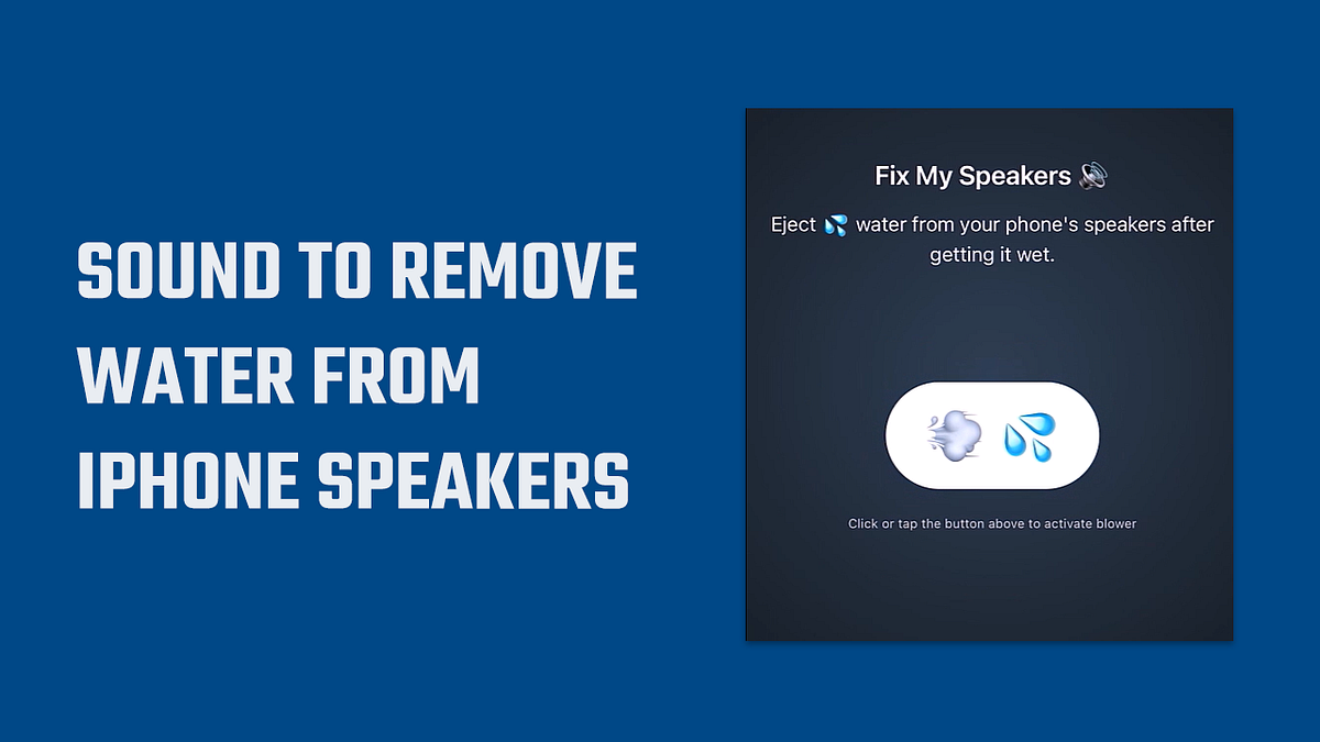 How to remove water from your iPhone speaker? by Hey, Let's Learn Something Geek Culture