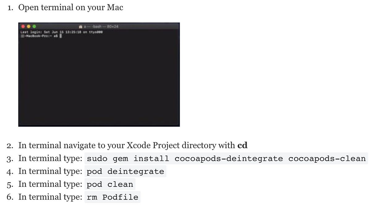 How to remove CocoaPods from Xcode Project | by Alexander Adelmaer |  AppMakers.DEV | Medium