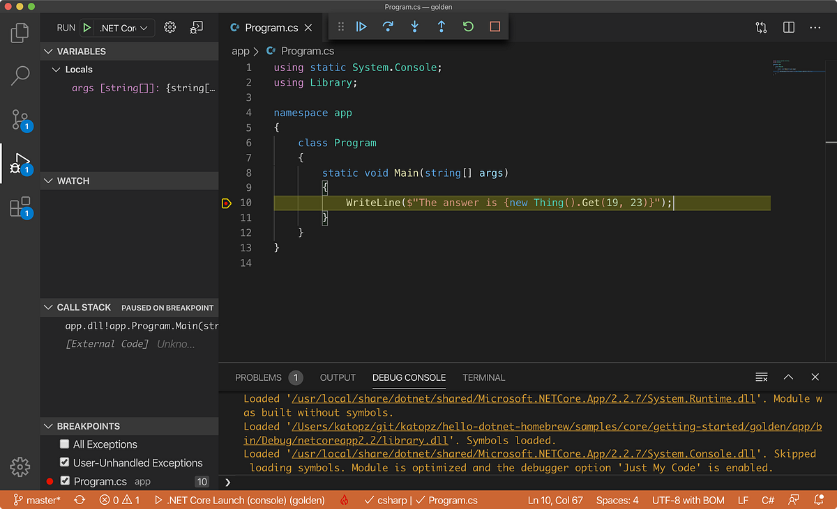 Hello World .NET Core via macOS - katopz - Medium