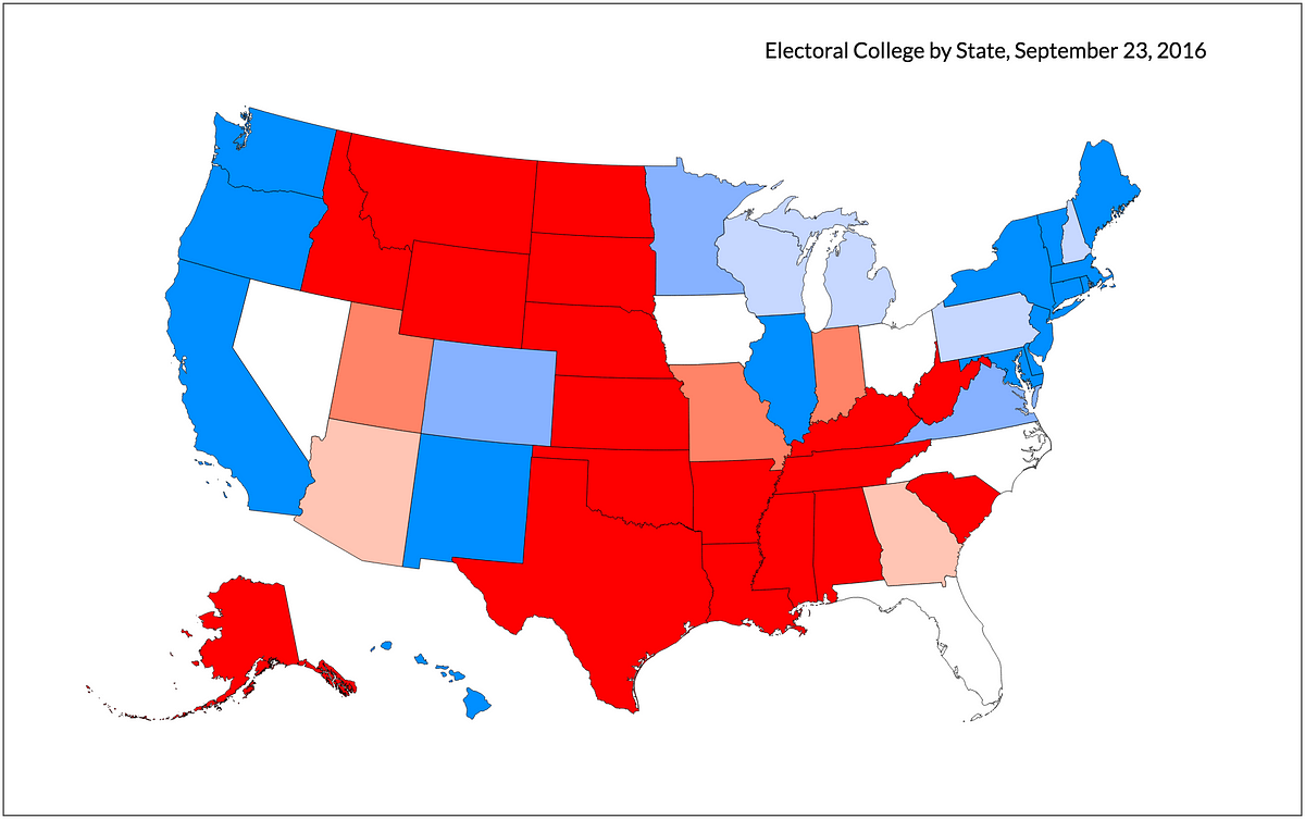 Two Electoral College Maps. Both of these maps try to convey how… by